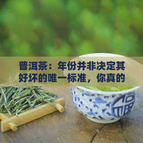 普洱茶：年份并非决定其好坏的唯一标准，你真的喝对了吗？