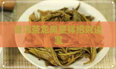 普洱茶龙凤呈祥招财进宝