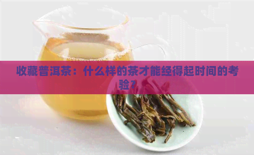 收藏普洱茶：什么样的茶才能经得起时间的考验？