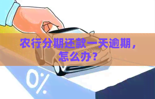 农行分期还款一天逾期，怎么办？