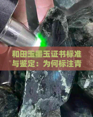 和田玉墨玉证书标准与鉴定：为何标注青色而墨玉证书却标灰黑？