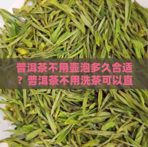 普洱茶不用壶泡多久合适？普洱茶不用洗茶可以直接喝吗？