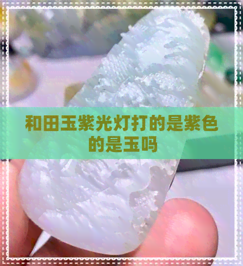 和田玉紫光灯打的是紫色的是玉吗