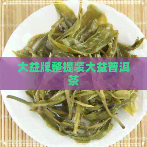 大益牌整提装大益普洱茶