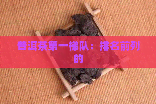 普洱茶之一梯队：排名前列的