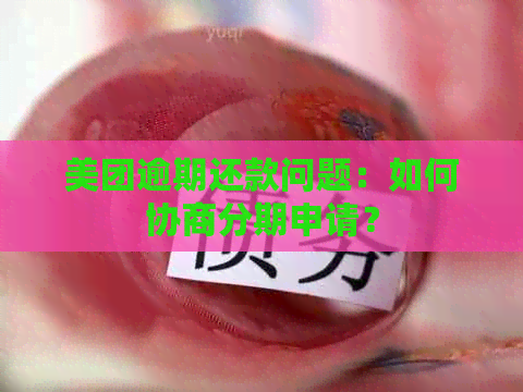 美团逾期还款问题：如何协商分期申请？