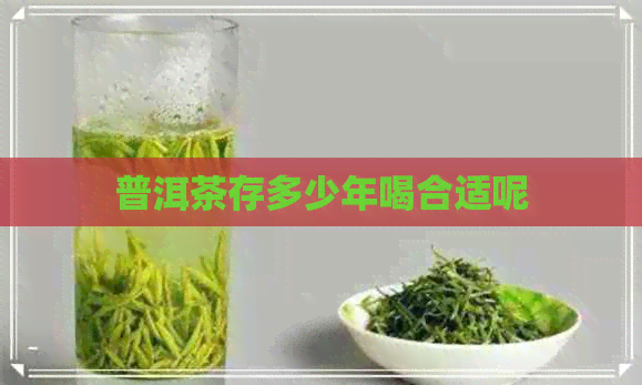 普洱茶存多少年喝合适呢