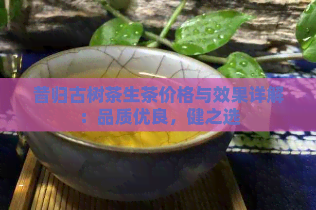 昔归古树茶生茶价格与效果详解：品质优良，健之选