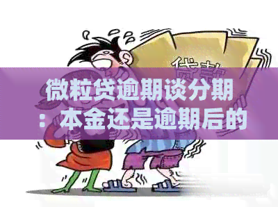 微粒贷逾期谈分期：本金还是逾期后的金额？