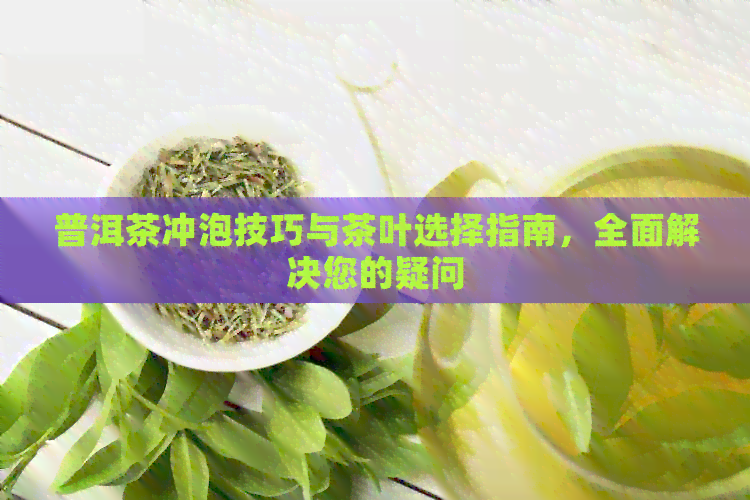 普洱茶冲泡技巧与茶叶选择指南，全面解决您的疑问