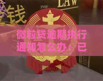 微粒贷逾期执行通知怎么办：已申请强制执行，会有什么后果？