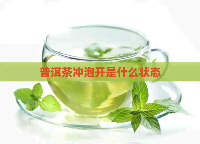 普洱茶冲泡开是什么状态