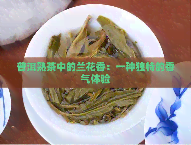 普洱熟茶中的兰花香：一种独特的香气体验