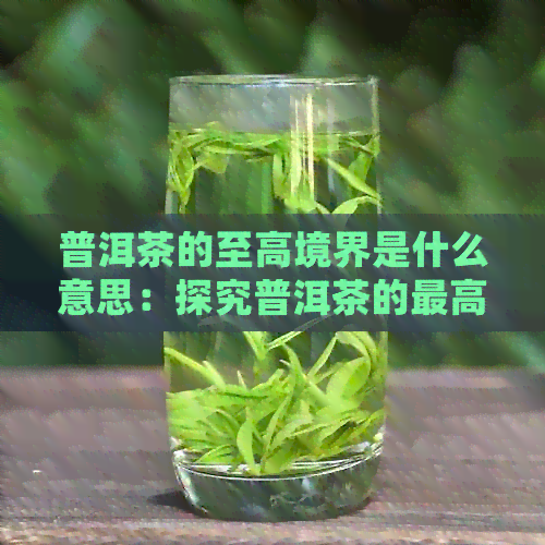 普洱茶的至高境界是什么意思：探究普洱茶的更高品尝境界