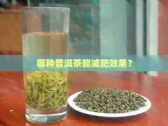 哪种普洱茶能减肥效果？