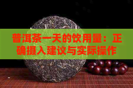 普洱茶一天的饮用量：正确摄入建议与实际操作指南