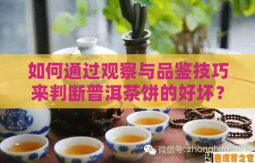 如何通过观察与品鉴技巧来判断普洱茶饼的好坏？