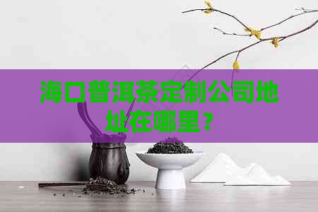 海口普洱茶定制公司地址在哪里？