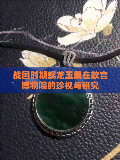 战国时期螭龙玉佩在故宫博物院的珍视与研究