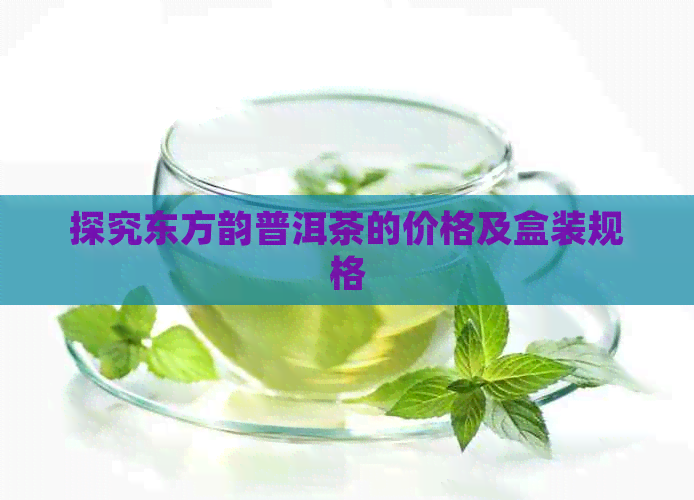 探究东方韵普洱茶的价格及盒装规格