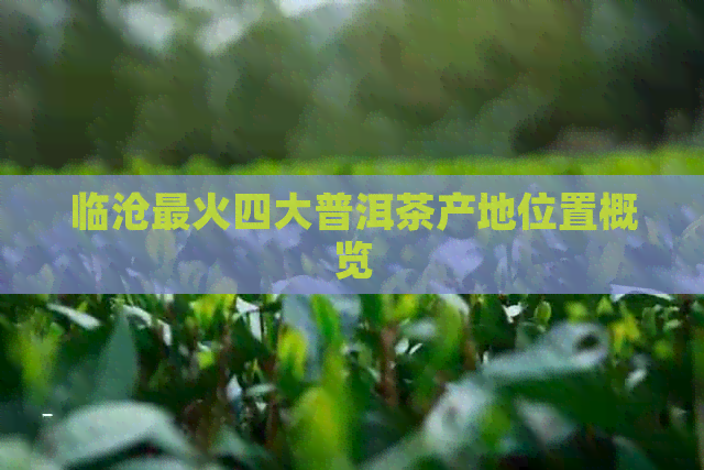 临沧最火四大普洱茶产地位置概览