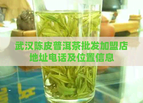 武汉陈皮普洱茶批发加盟店地址电话及位置信息