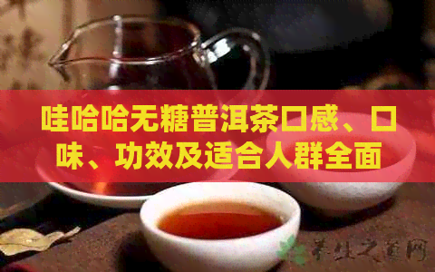 哇哈哈无糖普洱茶口感、口味、功效及适合人群全面解析，看看是否适合你？