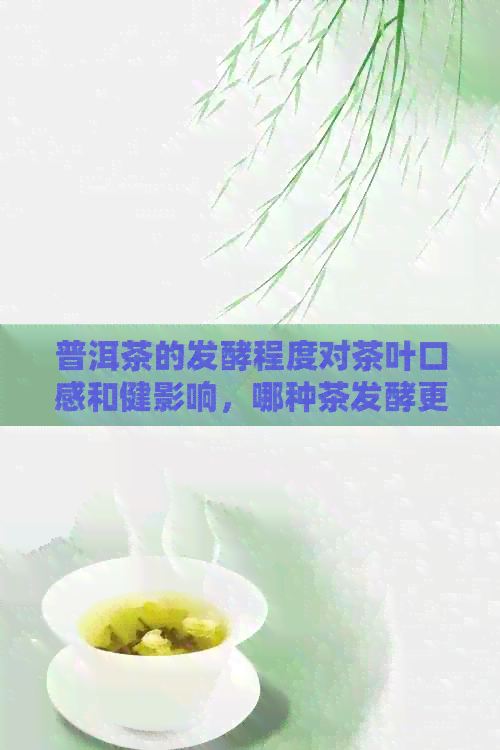 普洱茶的发酵程度对茶叶口感和健影响，哪种茶发酵更好？