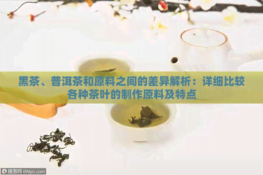 黑茶、普洱茶和原料之间的差异解析：详细比较各种茶叶的制作原料及特点