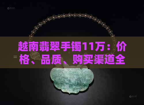 越南翡翠手镯11万：价格、品质、购买渠道全面解析