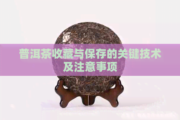 普洱茶收藏与保存的关键技术及注意事项