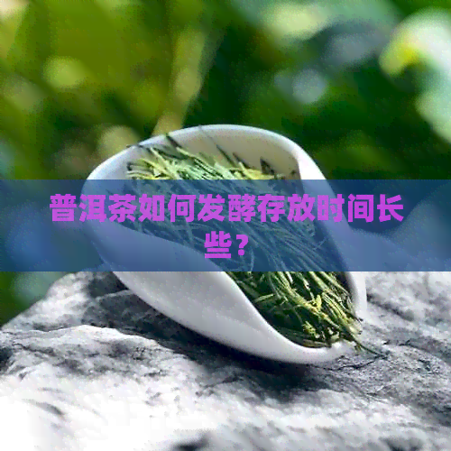 普洱茶如何发酵存放时间长些？