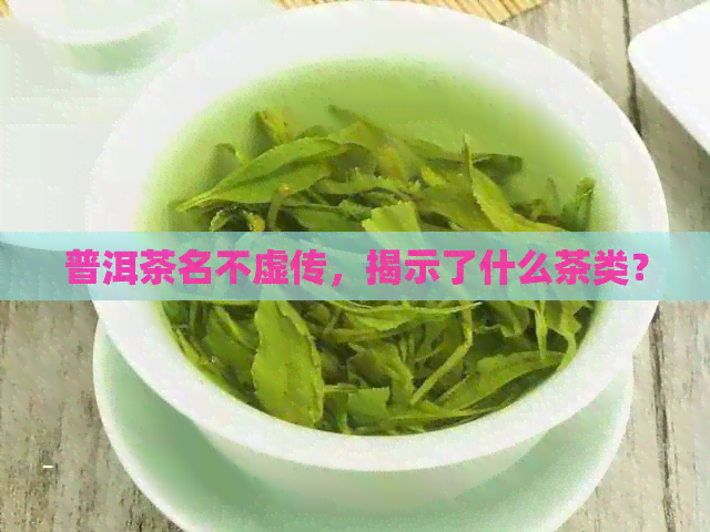 普洱茶名不虚传，揭示了什么茶类？