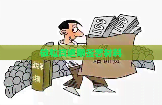 微粒贷逾期签署材料