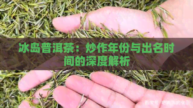 冰岛普洱茶：炒作年份与出名时间的深度解析