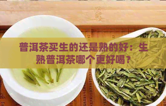 普洱茶买生的还是熟的好：生熟普洱茶哪个更好喝？