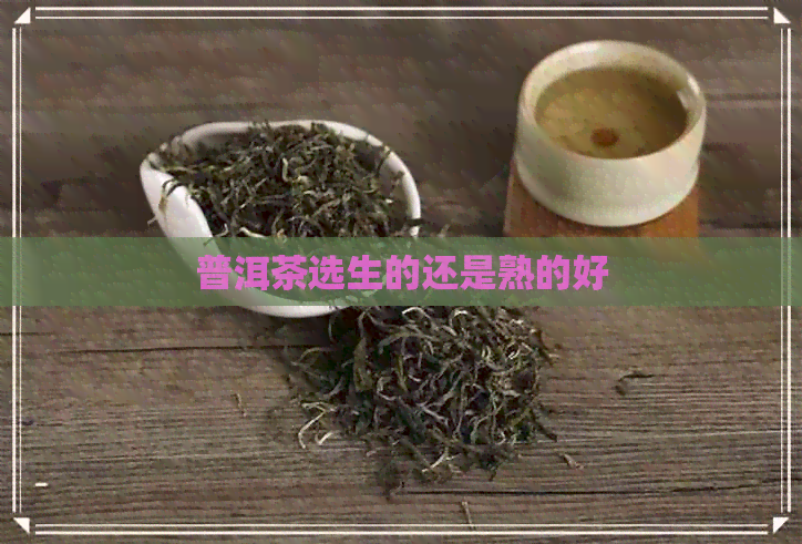 普洱茶选生的还是熟的好