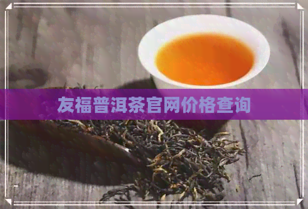 友福普洱茶官网价格查询