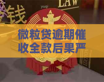 微粒贷逾期全款后果严重，无力偿还家人朋友受波及，如何应对？