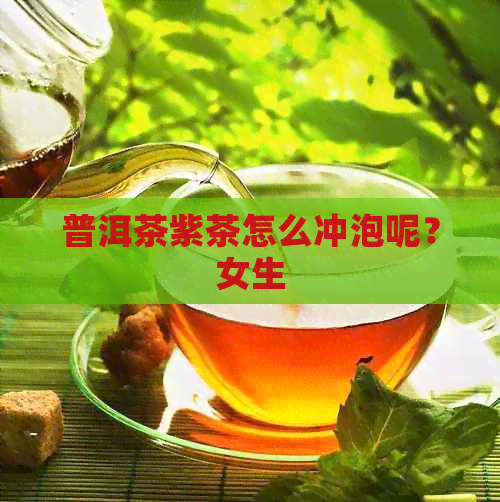 普洱茶紫茶怎么冲泡呢？女生