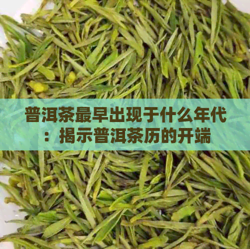 普洱茶最早出现于什么年代：揭示普洱茶历的开端