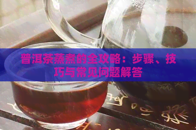 普洱茶蒸煮的全攻略：步骤、技巧与常见问题解答