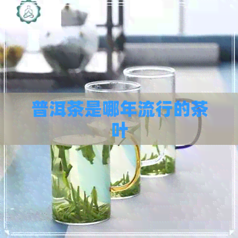 普洱茶是哪年流行的茶叶