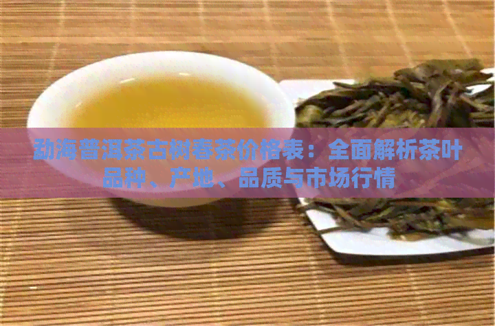 勐海普洱茶古树春茶价格表：全面解析茶叶品种、产地、品质与市场行情