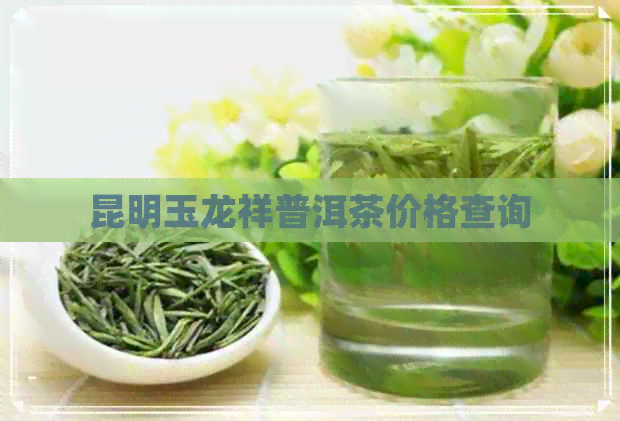 昆明玉龙祥普洱茶价格查询