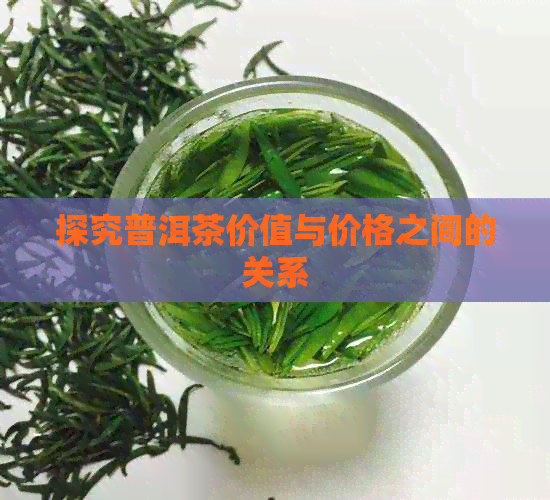 探究普洱茶价值与价格之间的关系