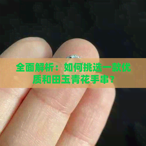 全面解析：如何挑选一款优质和田玉青花手串？