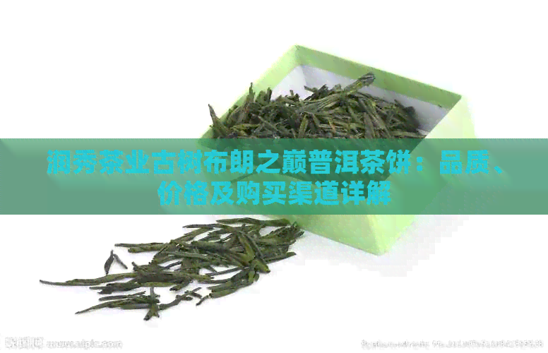 润秀茶业古树布朗之巅普洱茶饼：品质、价格及购买渠道详解