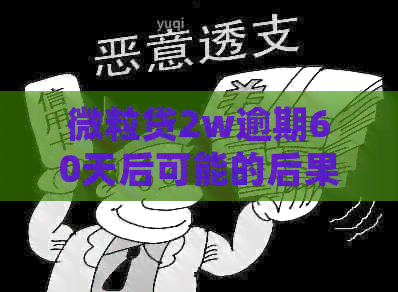 微粒贷2w逾期60天后可能的后果和起诉情况