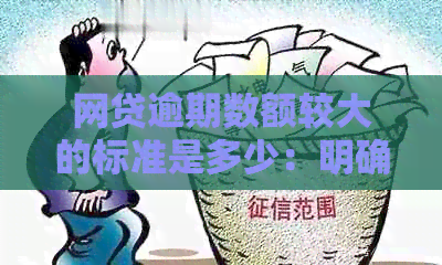 网贷逾期数额较大的标准是多少：明确数字与规定